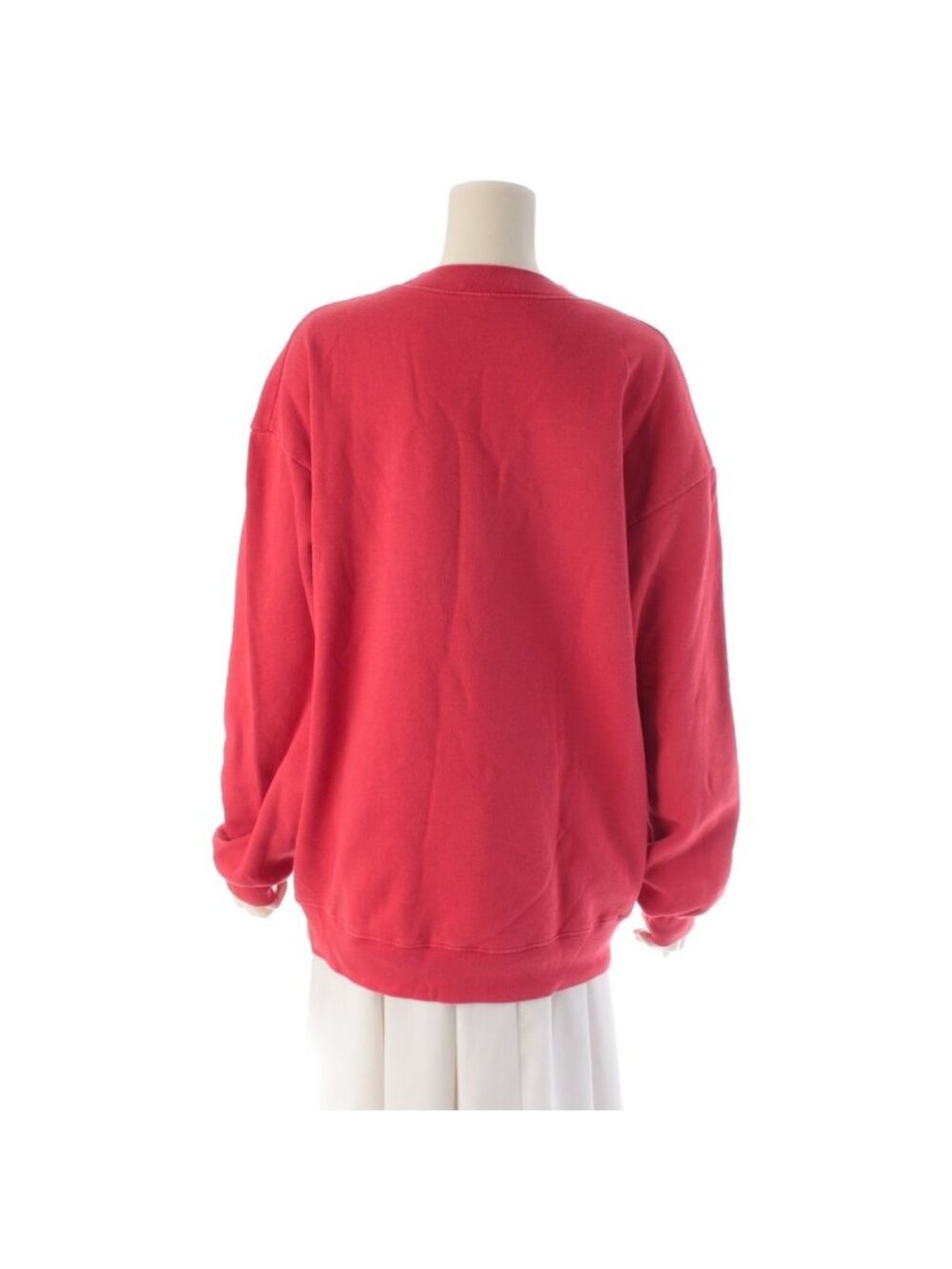 Balenciaga Cotton Small Logo Sweatshirt Top Red - Picture 4 of 10